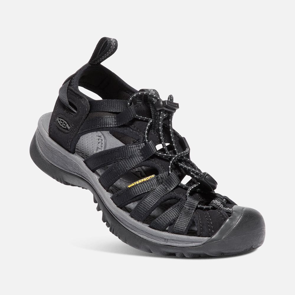 Keen Outdoor Sandalet Kadın Siyah - Whisper - Türkiye PVTK89035